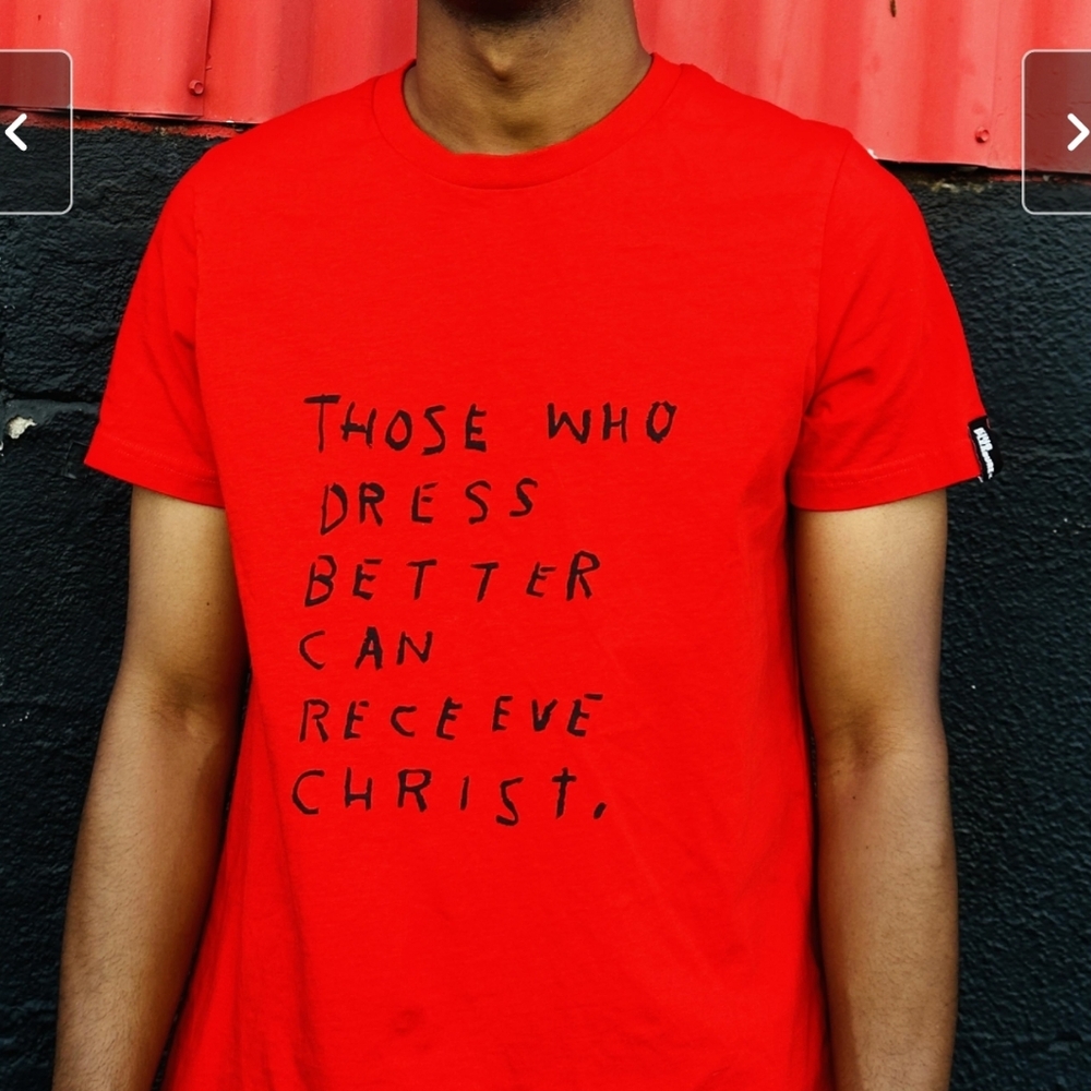 Rome Pays Off Jean-Michel Basquiat: King Pleasur Red Short Sleeve Tee Size Small